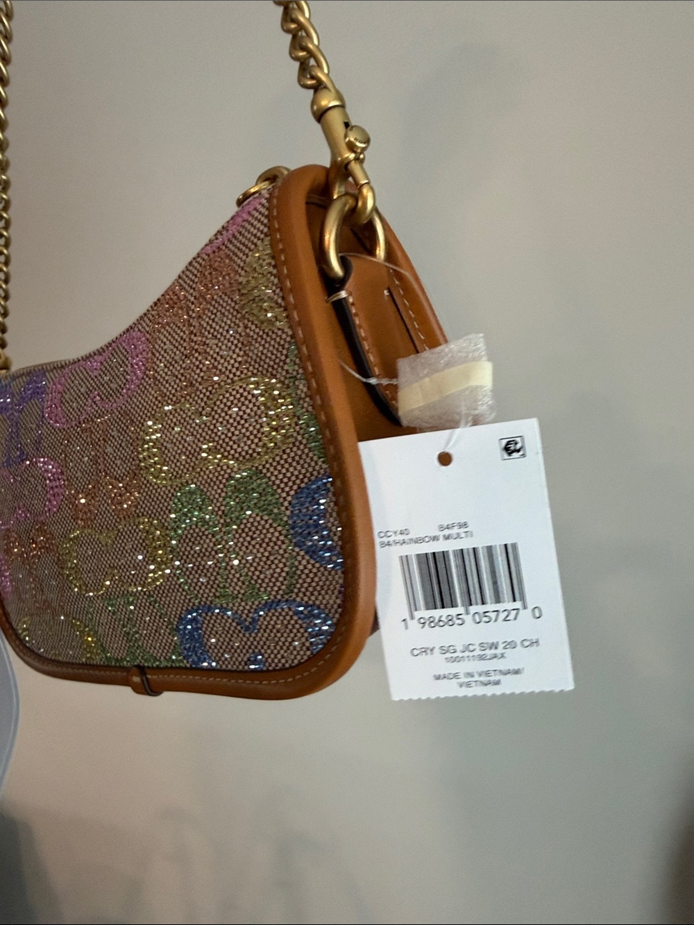 Coach Rainbow Crystal Swinger 20 - Picture 5 of 8